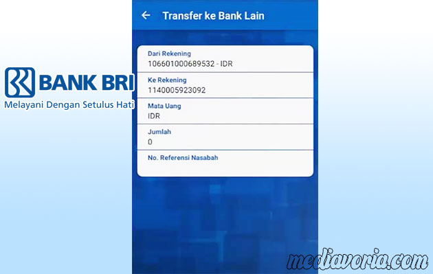 Klik Jumlah Transfer BRI Ke Mandiri