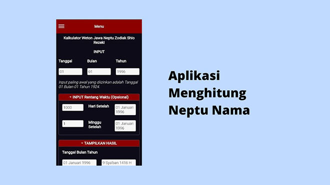 Aplikasi Menghitung Neptu Nama