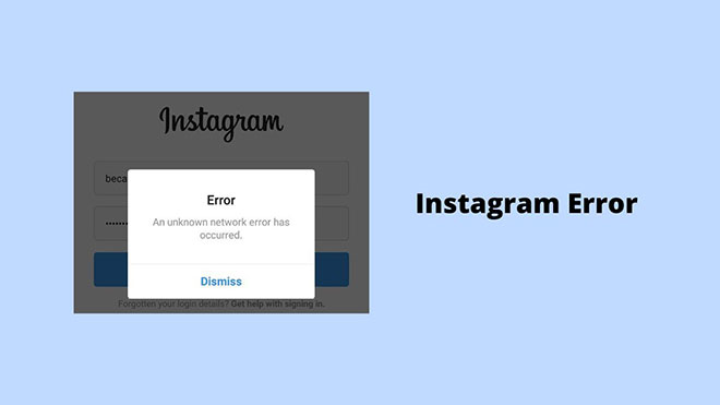 Instagram Error