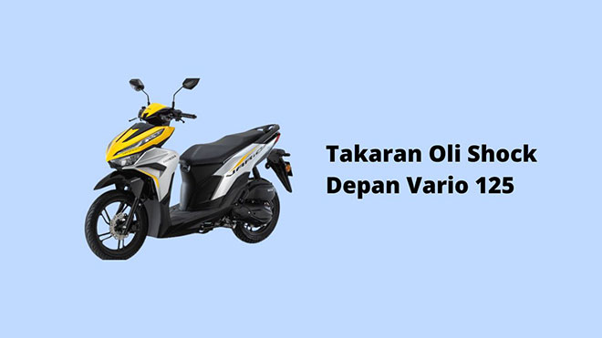Takaran Oli Shock Depan Vario 125