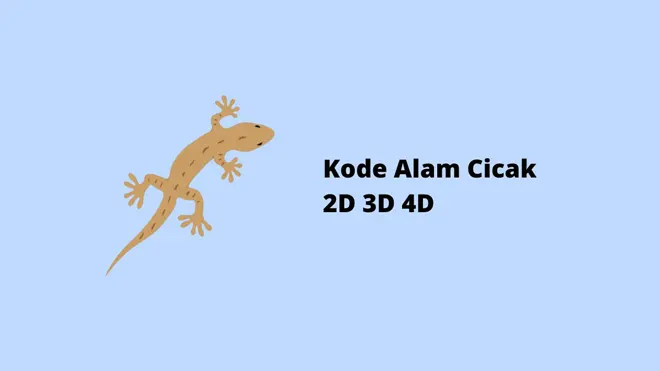 Kode Alam Cicak 2D 3D 4D