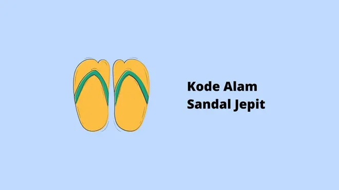 Kode Alam Sandal Jepit