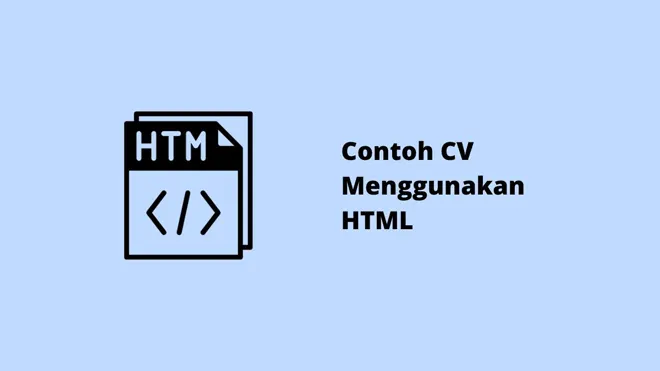 Contoh CV Menggunakan HTML
