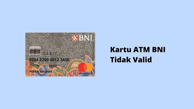 Kartu ATM BNI Tidak Valid